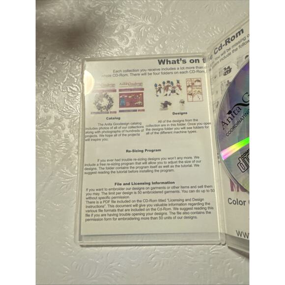 Northwoods Anita Goodesign Mini Collection 32 Embroidery Design CD EUC - Picture 3 of 4